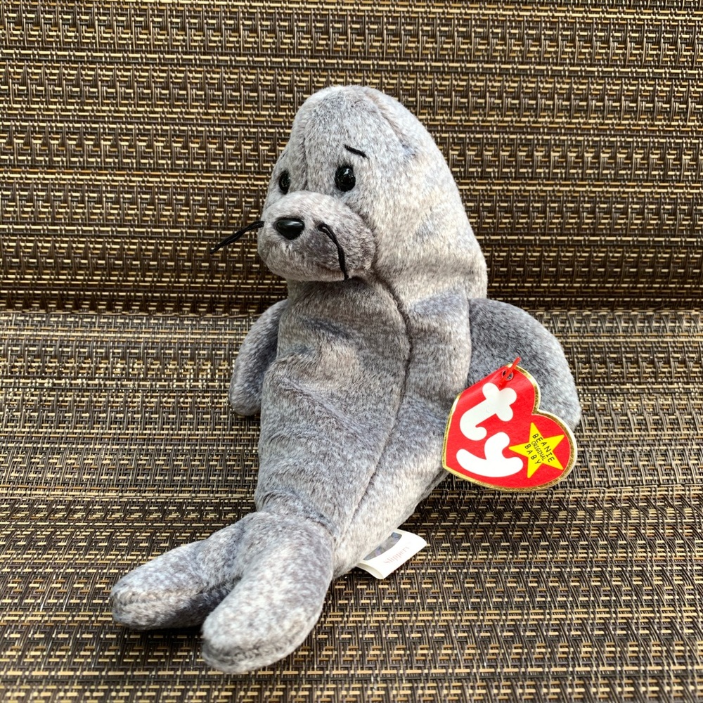 Slippery beanie baby